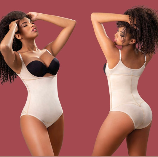 Open-Bust Scoop Back Bikini-Bottom Bodyshaper #107