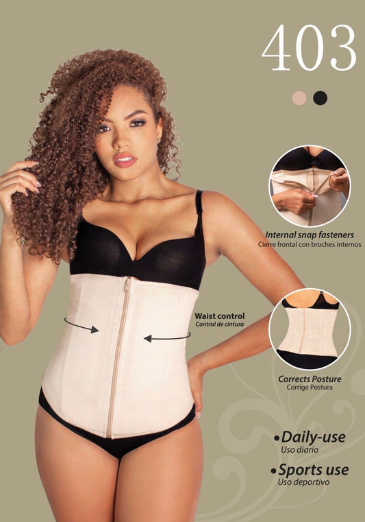 Waist Cincher With Zipper #403