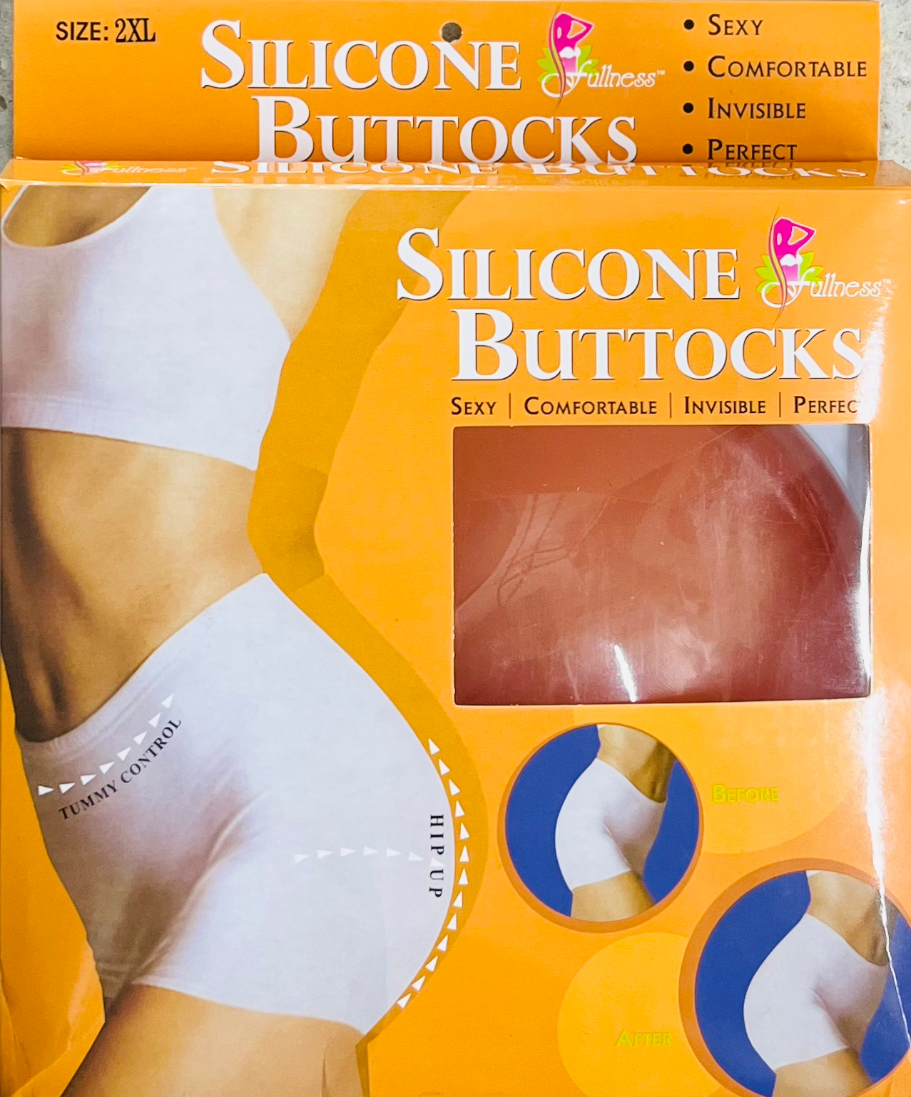 Silicone Buttocks with Panty #7010