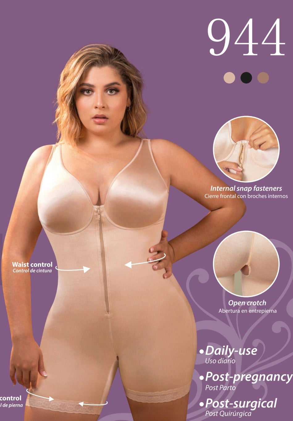 Short Body Shaper With Bra #944